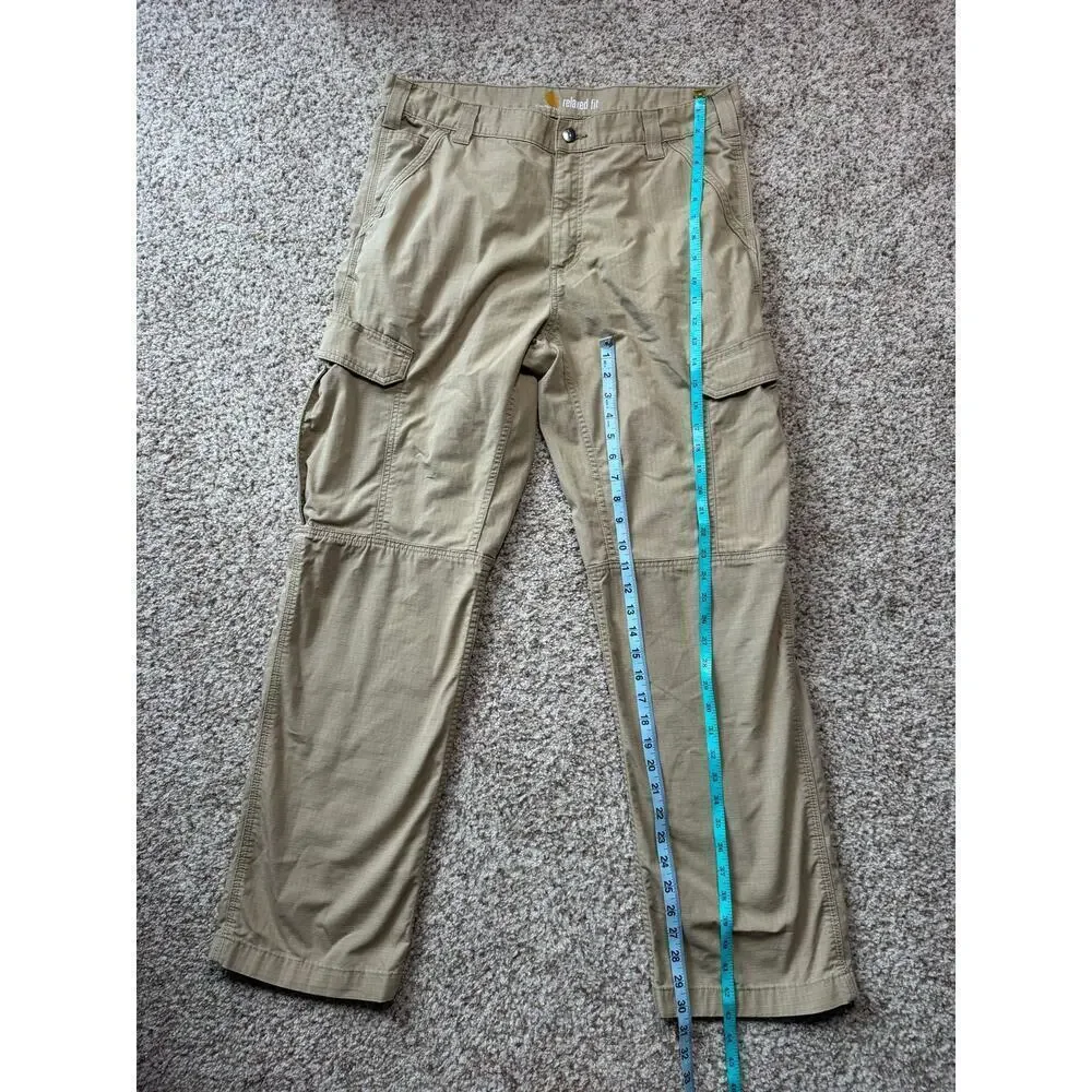 Carhartt Force Men's Jeans/Pants, Relaxed fit size 36X32, Tan work/Cargo pants